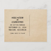 エボニーデコシック日付ポストカードを保存 案内ポストカード (裏面)