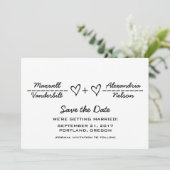 エボニーハートの方程式 Save the Date 招待状 (スタンド正面)