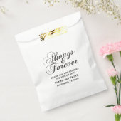 エボニー常時&フォーエバー結婚式の引き出物バッグ フェイバーバッグ (封をした状態)