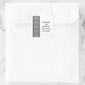 エボニー縁どシェブロン スクエアシール (バッグ)