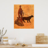 エボニー諸島のクイーンエドムンドゥラックファインアート ポスター (キッチン)