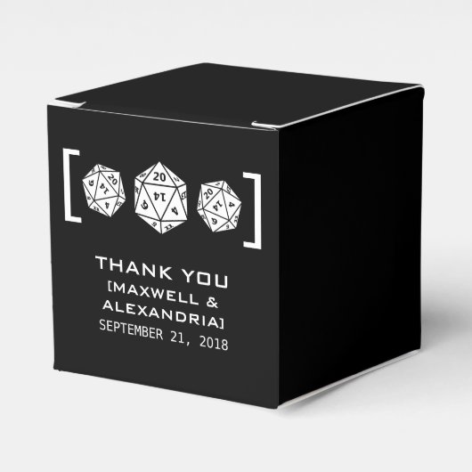 エボニーD20サイコロゲーマー好意ボックス フェイバーボックス (正面サイド)