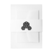 エボニーD20サイコロ結婚ズベリーバンド 招待状ベリーバンド (正面例)