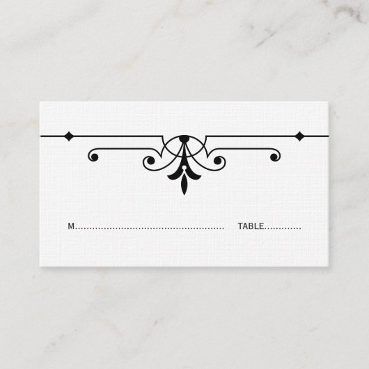 エボニーV2装飾ファンシー座席表 プレイスカード (正面)