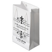 エボニーV2装飾ファンシー抱き枕 スモールペーパーバッグ (正面アングル)