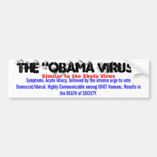 エボラウイルスと同じような"オバマウイルス"の… バンパーステッカー