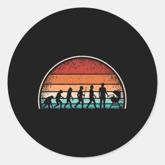 エボリューショおもしろいングリリングBbqレトログリルバーキュー1 ラウンドシール (正面)