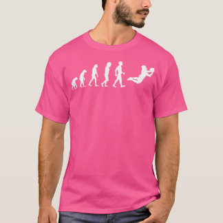 エボリューショおもしろいン・アメリカンフットボール選手 Tシャツ