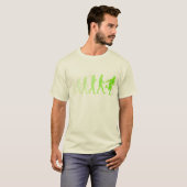 エボリューショユーモアのあるンテニスTシャツ Tシャツ (正面フル)