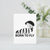 エボリューションスカイダイビング 生まれつき飛ぶ ポストカード (スタンド正面)