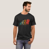 エボリューションスクエアダンスおもしろいレトロ Tシャツ (正面フル)