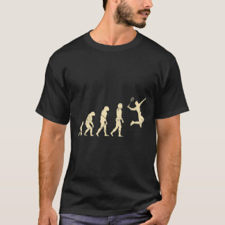 エボリューション バドミントン プレーヤー シャトル ラケット Tシャツ