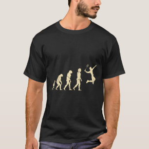 エボリューション バドミントン プレーヤー シャトル ラケット Tシャツ