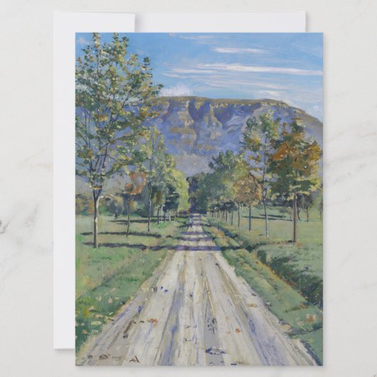 エボルデスへの道（Ferdinand Hodler著） カード (正面)