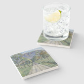 エボルデスへの道（Ferdinand Hodler著） ストーンコースター (横)