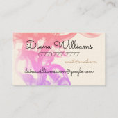 エボンの唇の美パーソナライズされた学 名刺 (裏面)