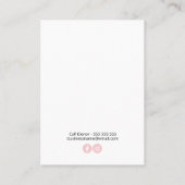 エポキシ樹脂イヤリングカード 名刺 (裏面)