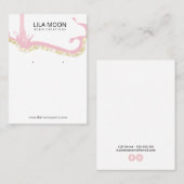 エポキシ樹脂イヤリングカード 名刺 (正面/裏面)