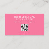 エポキシ樹脂ジュエリー用名刺 名刺 (裏面)