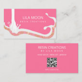エポキシ樹脂ジュエリー用名刺 名刺 (正面/裏面)