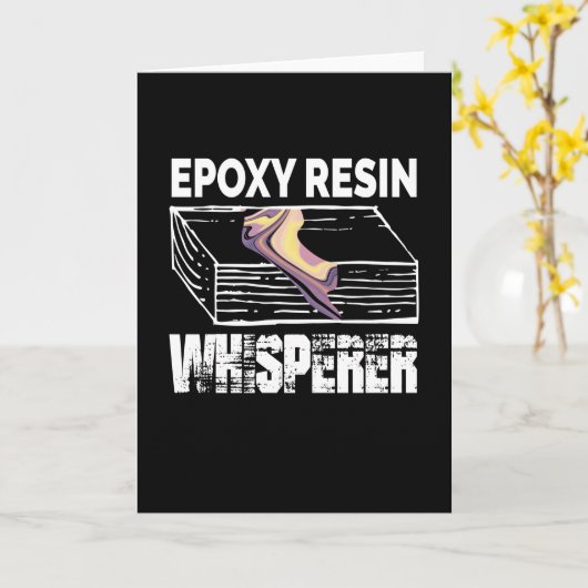 エポキシ樹脂調質樹脂大工材 カード (黄色い花)