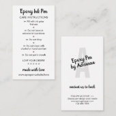 エポキ気にシペンの手順 ノートカード (正面/裏面)