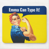 「エマがタイプできるんだ」やる気を起こさせると、リベッターをロージーは言った。 マウスパッド (正面)