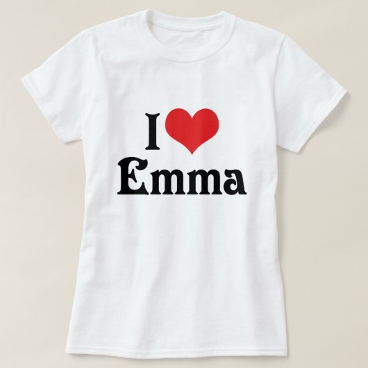 エマが好き Tシャツ (デザイン正面)