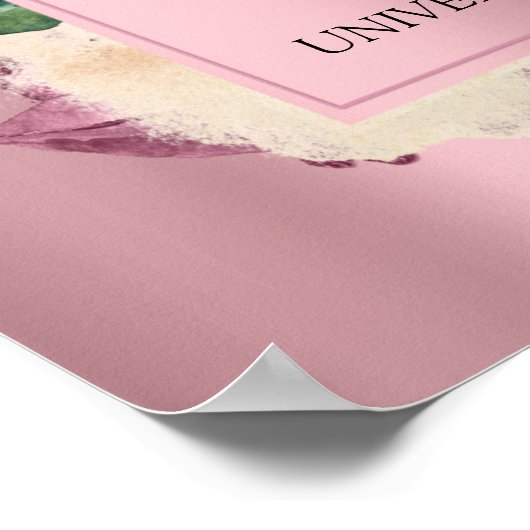 エマという名前の意味 マルサラローズ ブライダルシャワー ポスター (角)