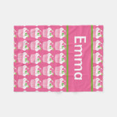 エマのパーソナライズなカップケーキ毛布 フリースブランケット (正面(横))