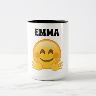 エマのパーソナライズなemojiのコーヒー・マグ ツートーンマグカップ