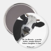 エマの将来の義理の娘、ベッシーと申します。マグ マグネット (正面/裏面)