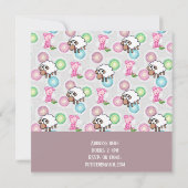 エマの誕生日招待状カード 招待状 (裏面)