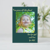 エマの2歳の誕生日パーティーの招待状 #2 招待状 (スタンド正面)