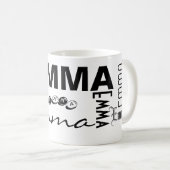 エマはマグを個人化します コーヒーマグカップ (正面右)