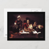 エマウスでのカラヴァッジョ晩餐 ポストカード (正面/裏面)