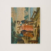 エマウスへの道の上のキリスト ジグソーパズル (縦)