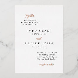 エマエレガントな結婚式 箔招待状