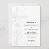 エマエレガントクロス&ドブクリスチャン結婚ズ 招待状 (正面)