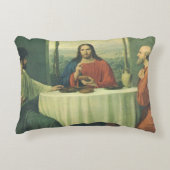 エマオでの晩餐 - イエス・キリストとの夕食 アクセントクッション (正面)