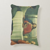 エマオでの晩餐 - イエス・キリストとの夕食 アクセントクッション (裏面(縦))