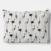 エマスの鳥パターン(の模様が)ある好きモノグラムの アクセサリーポーチ (裏面)