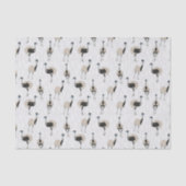 エマスの鳥好パターン(の模様が)あるき 薄葉紙 (正面)