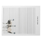 エマスの鳥好パーソナライズされたき ノートパッド (正面)