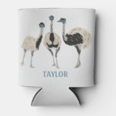 エマスの鳥好パーソナライズされたき 缶クーラー (正面)