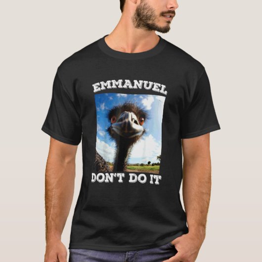 エマニュエルはエムをしないで Tシャツ (正面)