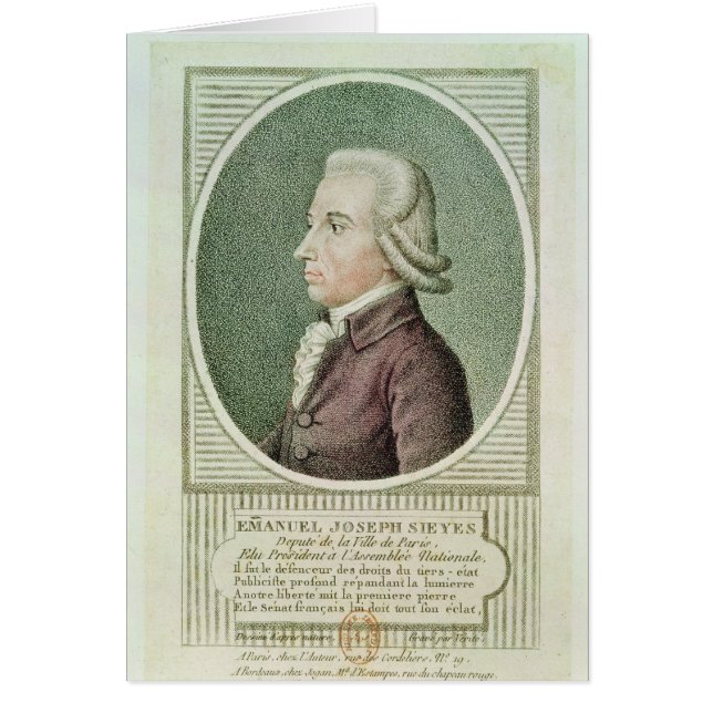 エマニュエルヨセフSieyes (正面)