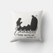 エマニュエル神と私たち出生クリスマス クッション (裏面)