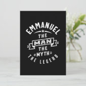 エマニュエル オーダーメイド 名前 誕生日 ギフト 招待状 (スタンド正面)