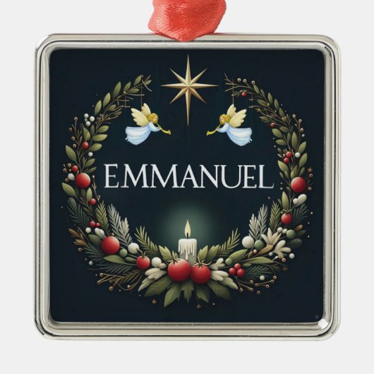 エマニュエル クリスマスの天使たち メタルオーナメント (正面)